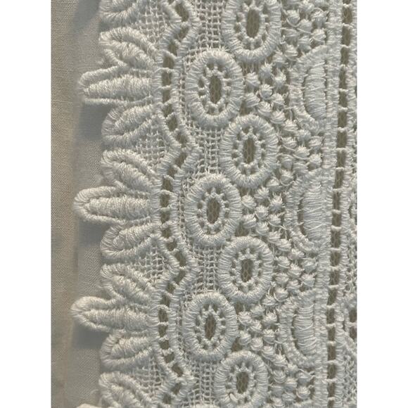 Anthropologie Maeve Ivory Crescent Street Crochet Blouse size 4 - Picture 5 of 10